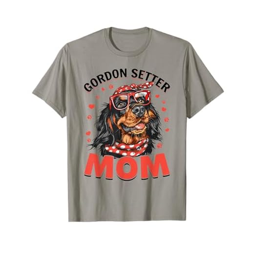 Gordon Setter Dog Breed Gordon Setter Mom T-Shirt