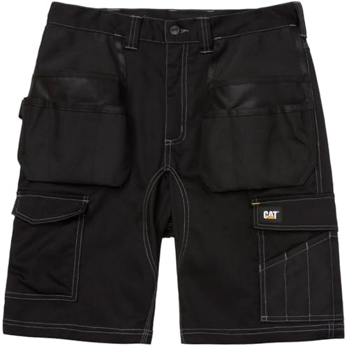 Short Essential Caterpillar Homme Noir 44 FR en coton durable