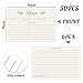 JOETMAE 50PCS Minimalist Green Leaf Recipe Cards,4x6 In Double Sided Cards,Blank Cardstock for Kitchen Diaries Banquet Preparation, Bridal Shower, Baby Shower, Christmas and Holiday