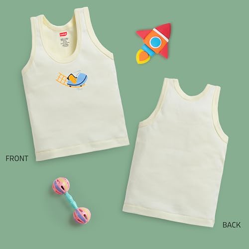 Image of LuvLap Baby Boys Regular Fit 100% Cotton Vest