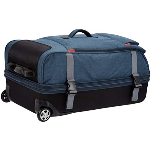 Amazon Basics Rolling Travel Duffel Bag Luggage with Wheels, Large, Green