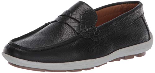 Image of Driver Club USA Kids' Kids Made in Brazil Fashion Genuine Leather Driving Loafer with Penny Detail
