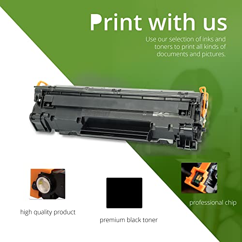 85A Toner Cartridge Compatible with HP Laserjet P1010 P1102 P1102W M1130 M1132 M1210 M1212 M1213 M1217 Canon LBP-6000 LBP-6000B LBP-6020 MF-3010 CE285A 85A CRG 725(Black,2-Pack) - Image 4