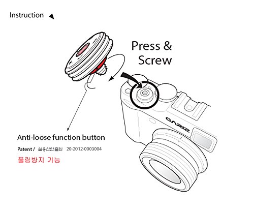 Gariz Xa-Sbts Screw Type Soft Button Release Shutter Compatible With Sony Rx1Rii Rx1R Rx1, Blue Topaz #TOP3
