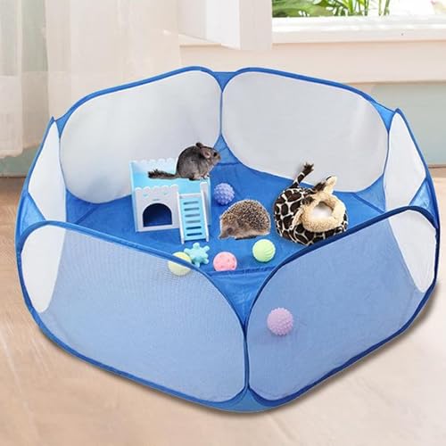 Tenda de gaiola de animais pequena Kathson, Respirável e Transparente Reptiles Cage, Brinquedo de ex