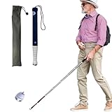RAGOPILEN Bastones, Bastón telescópico for Ciegos de aleación de Titanio, Varios tamaños(B,128cm/50in)