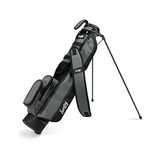 Sunday Golf Loma Bag - Lightweight Golf Bag with Strap and Stand – Easy to Carry Pitch n Putt Golf Bag – Par 3 & Executive Courses, 31 Inches Tall (Midnight Green)