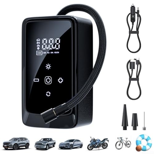 Compresor de aire inalámbrico 3900mAh para neumáticos de coche con pantalla digital 3