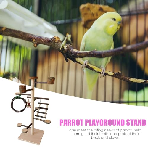Accessoires de cage et support de jeu pour oiseaux : perchoirs pour perruches et calopsittes - 4