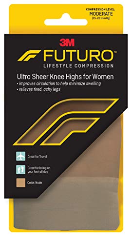 Futuro Revitalizing Ultra Sheer Knee Highs for Women Nude, Medium2