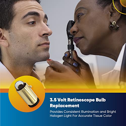 Technical Precision 3.5V Bulb Replacement For Welch Allyn Wa-08200 Clear Halogen Bulb In Metal Cylinder Body With Protruding Pin - For Welch Allyn Streak - 1 Pack #TOP3