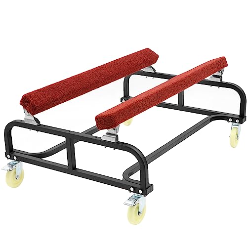 Doniks Watercraft PWC Dolly Jet ski Dolly tolerable 1300 LBS Capacity Boat Storage Trailer Adjustable Width with Four Casters & Two Brakes Heavy Duty Boat standsfor Dinghy Sailboat