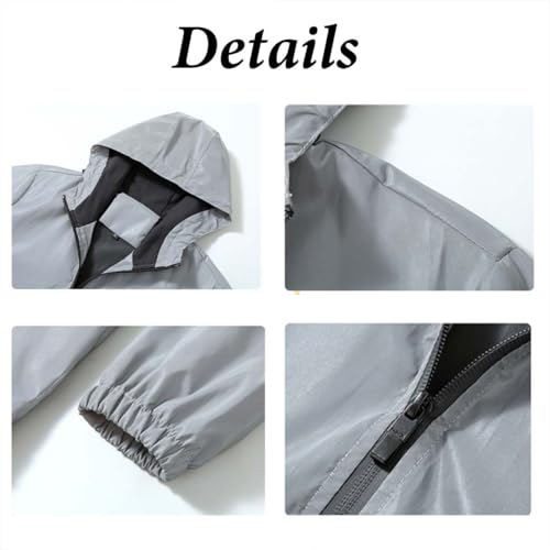 chromashift reflective windbreaker  daily wear night runs rides amp color-shifting windproof and waterproof