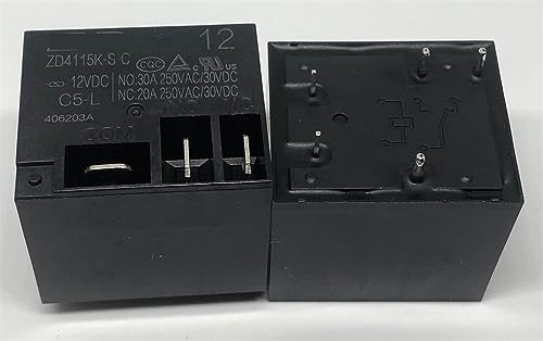 Relé 5 pines ZD4115K-SC 12VDC T91-1C-12V-30A interruptor electromagnético coche