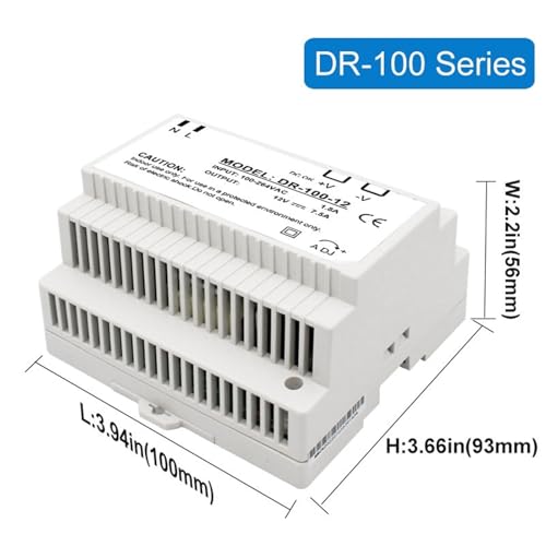 DR-60-12 5A Transformateur d'alimentation industriel LCTC 12V au format compact