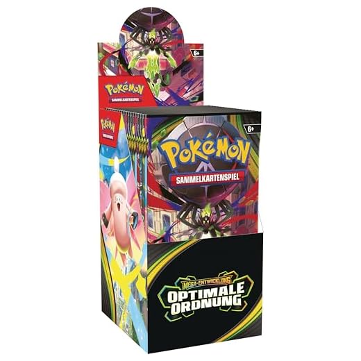 Pokémon-Sammelkartenspiel: Boosterpack-Display Mega-Entwicklung – Optimale Ordnung (enthält 18 Boosterpacks)