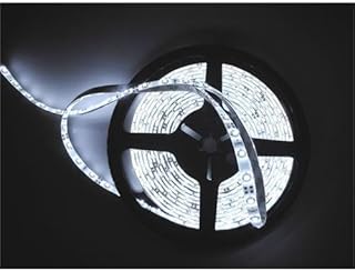 JnDee Waterproof Cool White DIMMABLE 5M 16.4 feet 300 LED Strip Light Flexible Tape Ribbon, 5 Metres with 300 SMD LEDs DC 12V