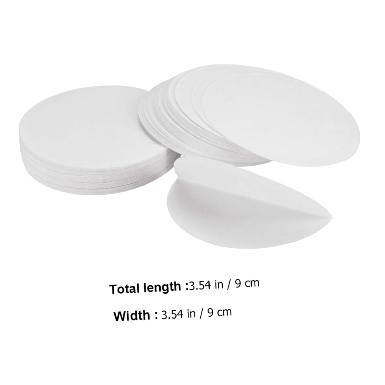 FUNOMOCYA 100 Sheets Qualitative Filter Paper Sheets for Labs Espresso Filter Discs Oil Test Paper