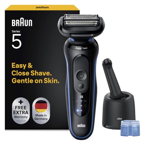 Braun Series 5 Elektrorasierer Herren, Nass- und Trockenrasur, Turbo und Standard Modus, Made in Germany… – Ansicht 1