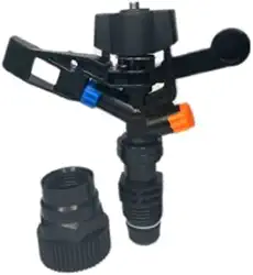 Aspersor de Impacto 3/4 Pol Irrigação Canhão 360º para Horta, Pasto e Jardim