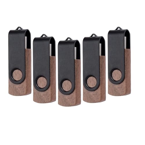 Clé USB 3.0 bois pivotante 64 Go pack de 5 pour éviter la perte de données
