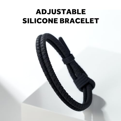 Adjustable Silicone Nautical Surfer Braided Rope Bracelet for Men Women - Waterproof Rubber Sports Couples Bracelets Gifts4