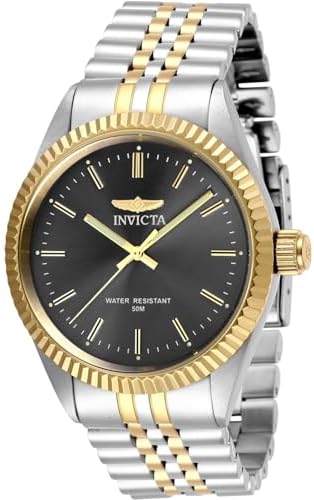 Invicta Speedway Orologio Uomo In Acciaio Inossidabile | Movimento Quarzo | Quadrante Nero | Cassa 51mm | Resistente 5 Bar