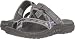 Skechers Women's Reggae-Sparkle Swag-Toe Thong Webbing Sandal, Grey, 8 M US