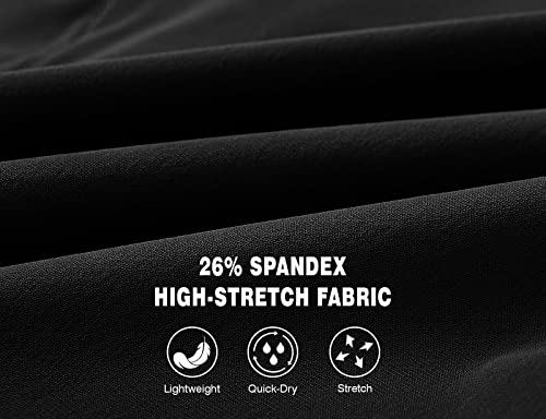 Rdruko Men's Track Joggers Pants Lightweight Quick Dry Jogging Workout Gym Active Sweatpants Pants With Zipper Pockets(Black, Us M) #TOP3