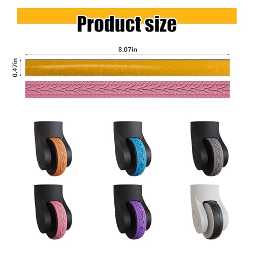 8pcs Luggage Wheels Covers, Suitcase Wheel Covers, Luggage Wheel Protector, Waterproof, Noise Reducing Protectors for Carry-Ons, Universal Fit, Essential Travel Accessories, Black P3