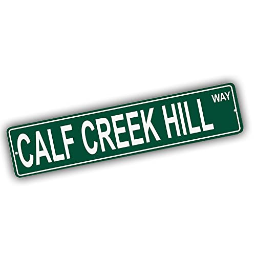 Brotherhood Aluminum Street Marker for Calf Creek Hill - Wyoming Wall Decor
