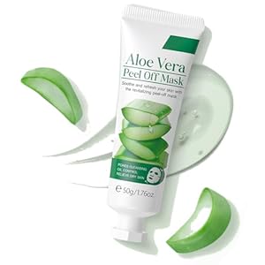 Aloe Vera Peel Off Jelly Face Mask, Exfoliating Hydro Jelly Masks for Facials, Moisturizing, Refreshing, Pores Cleansing, Oil Control, Soothes & Strengthens Skin Barrier for All Skin Types