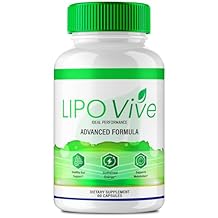 LipoVive Capsules, Official Lipo Vive Pro Advanced Formula Supplement Pills Support Energy Throughout The Day, All Natural LipoViv Capsulas lipoviv Detox Cleanse Premium Reviews 60 Capsules