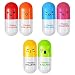 Bokit 60pcs/lot Vitamin Pen, Ballpoint Pen, Vitamin Pill, Novelty Pen, Size12x2.4cm, Gift Pen,multicolor