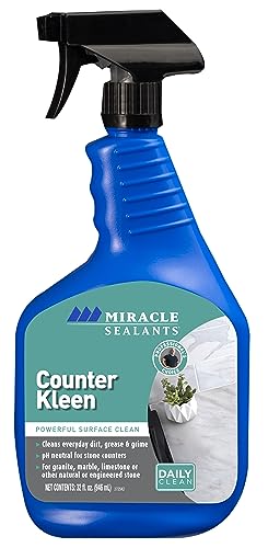 Miracle Sealants Counter Kleen Spray for Granite, Marble, Quartz & Stone Countertop Cleaner Streak-Free, pH Neutral Cleaner, 32 oz
