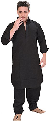 Image of Exotic India Men's Cotton Kurta Pyjama