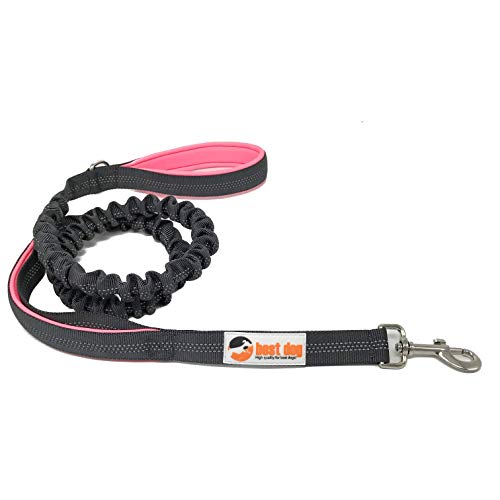 best dog Premium Hundeleine für große Hunde (Pink-Grau)