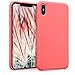 kwmobile TPU Silicone Case for Apple iPhone Xs Max - Soft Flexible Rubber Protective Cover - Neon Coral