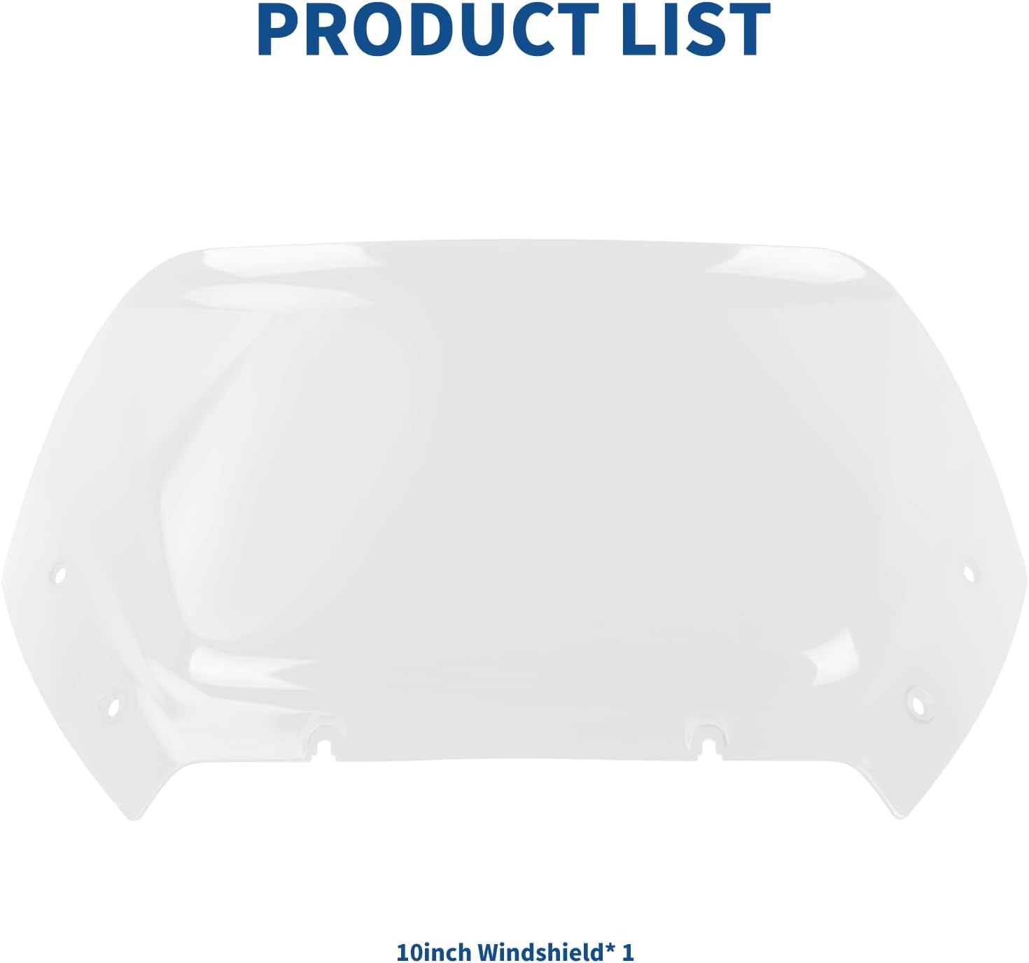 Motorcycle Windshield 10 inch Wind Splliter Front Fairing Windscreen Fits for Harley Touring Road Glide FLTRX CVO FLTRXSE 2023-Up, Road Glide ST FLTRXSTSE 2024-Up, Clear