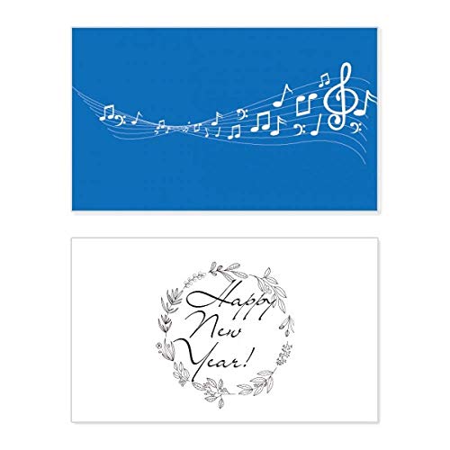 Tarjeta de felicitación azul para Año Nuevo Terweavg ideal para enviar buenos deseos a familiares