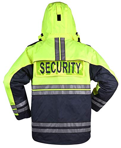 Image of First Class Men's High Visibility Waterproof Parka Jackets with Reflective Tape