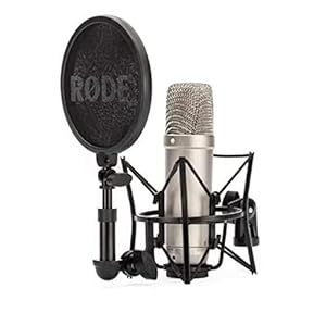 RØDE NT1A Large-diaphragm Cardioid Condenser Microphone with Shock Mount, Pop Filter and XLR Cable for Music Production…