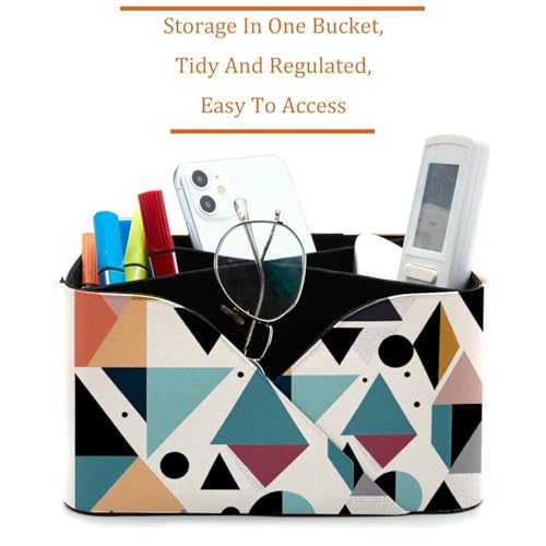 Porte-stylo pour bureau encombré : la solution double compartiment géométrique - 3