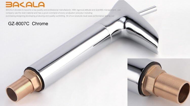 Robinet mitigeur eau chaude et froide GZ-8007 pour vasque et lavabo - 5