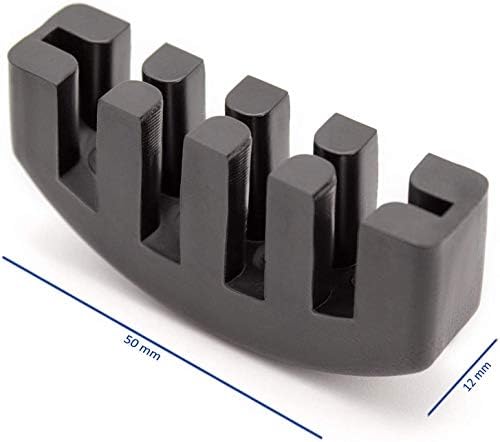AKORD Rubber 4/4 Practice Mute for Violin - Black