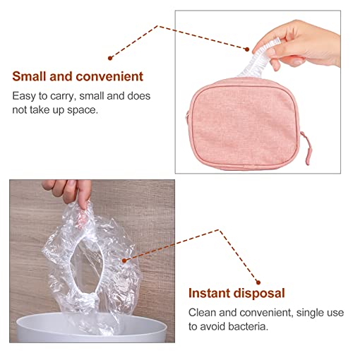 100Pcs Disposable Shower Caps,Elastic Band Bath Hair Hat,Plastic Clear Thickening Bath Hair Cap For Hair Treatment,Spa,Home Use,Portable Travel(19") #TOP2