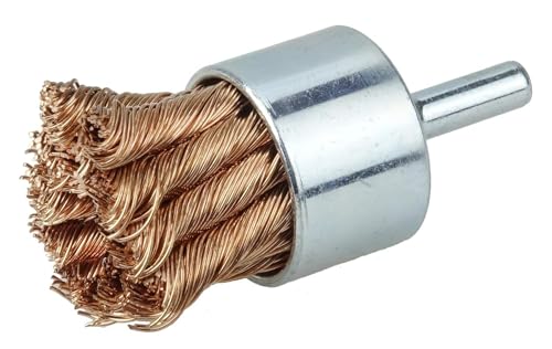 Image of Weiler 10067 1-1 /8 inch Knot Wire End Brush, .020 inch Bronze Fill, Made in The USA (Pack of 10)