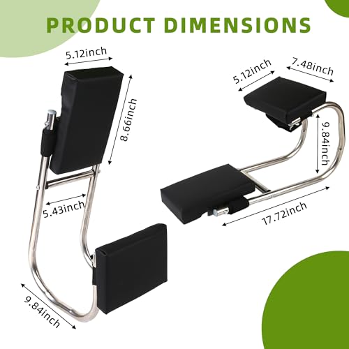 Unmake Ergonomic Knee Seat, Kneeler Seat for Gardening Farm Work - Optimal Knee Protection, Ankle Support, Durable Thick Kneeling Pad & Galvanized Steel - Image 3