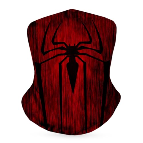 Image of WedDecor Spider Print on Red Neck Face Cover for Men and Women, 1pc