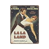 Dreacoss Lala Land Tin Signs, Movie Emma Stone Ryan Gosling Dancing Retro Funny Metal Sign Vintage...